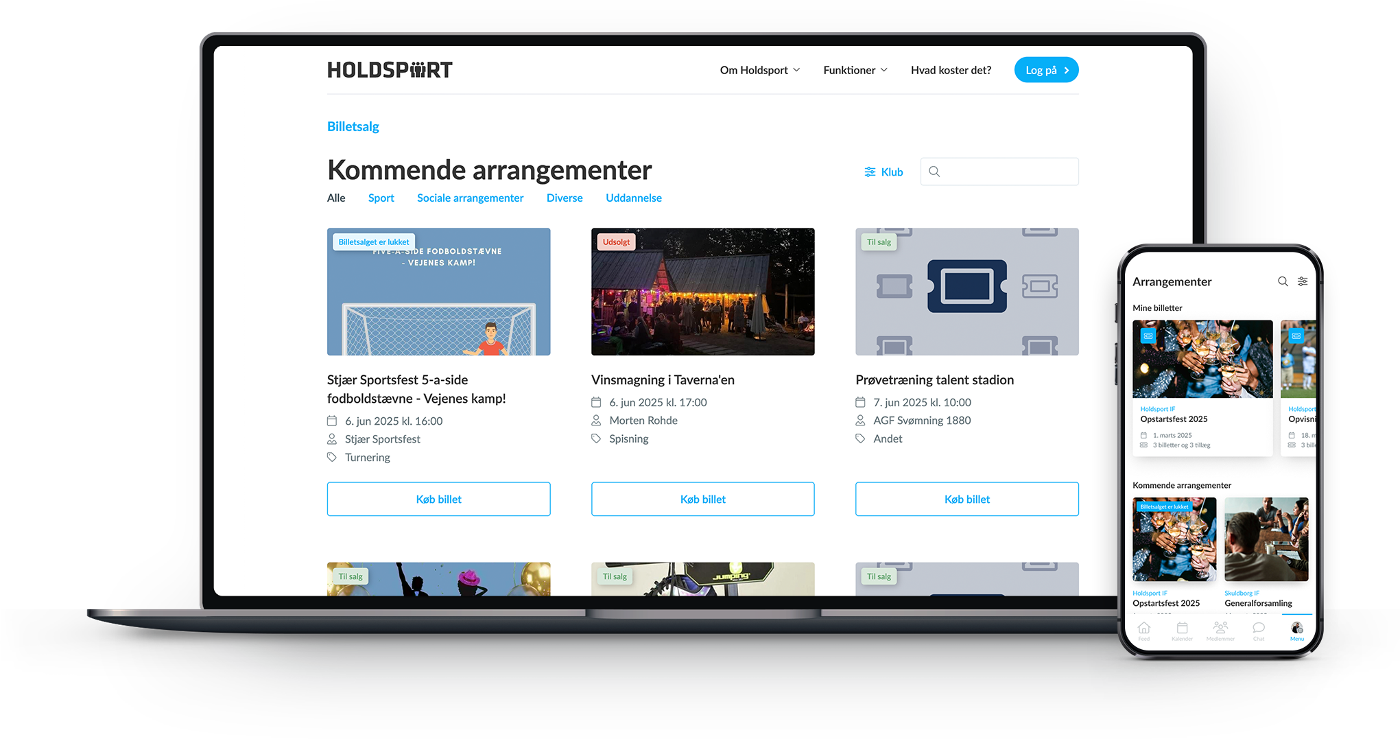 Veranstaltungen und Ticketverkauf des Verbands in SportMember — auf Web und in der App